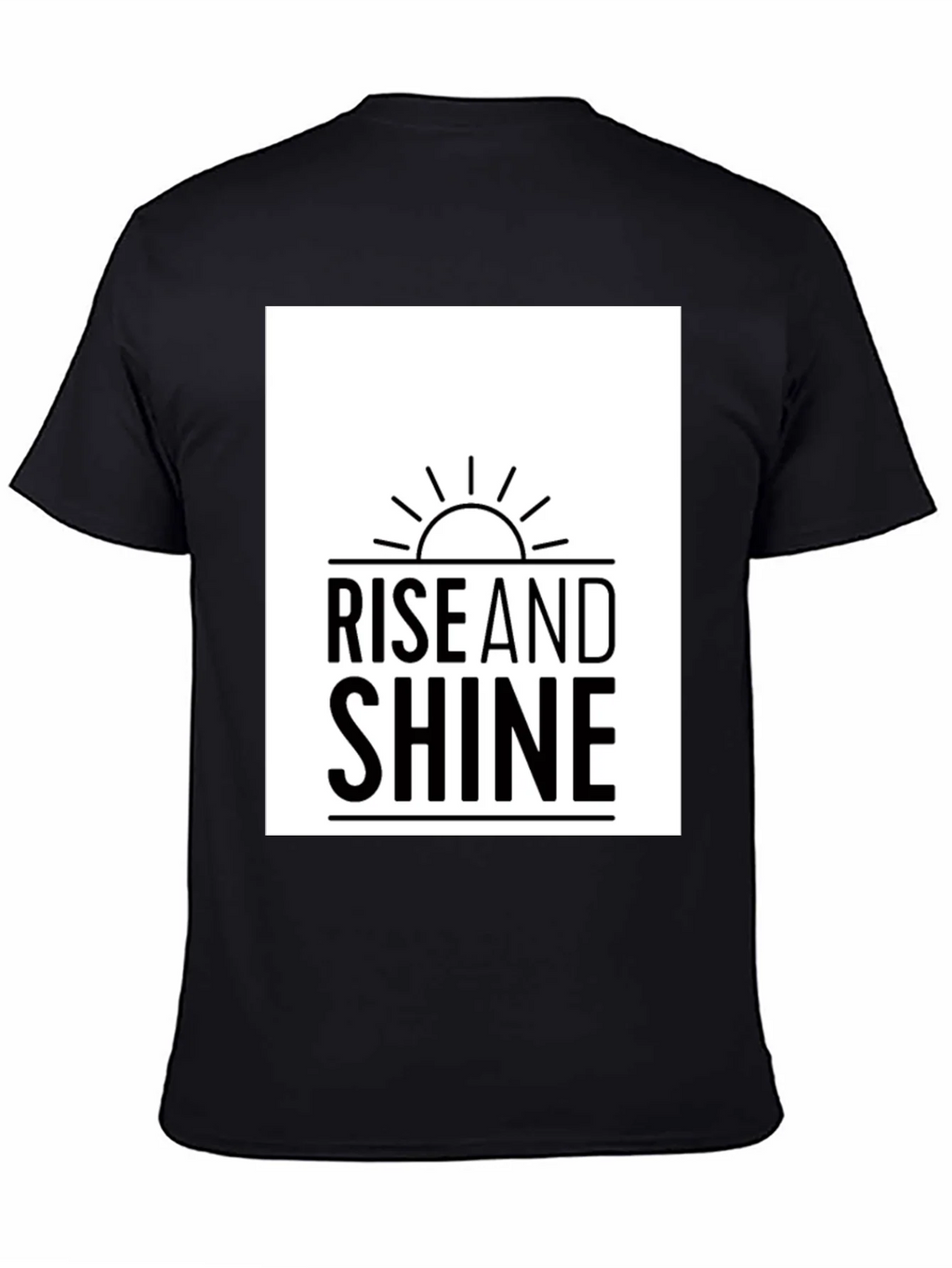 Rise and Shine Graphic Tee - Black Casual T-Shirt product image 4