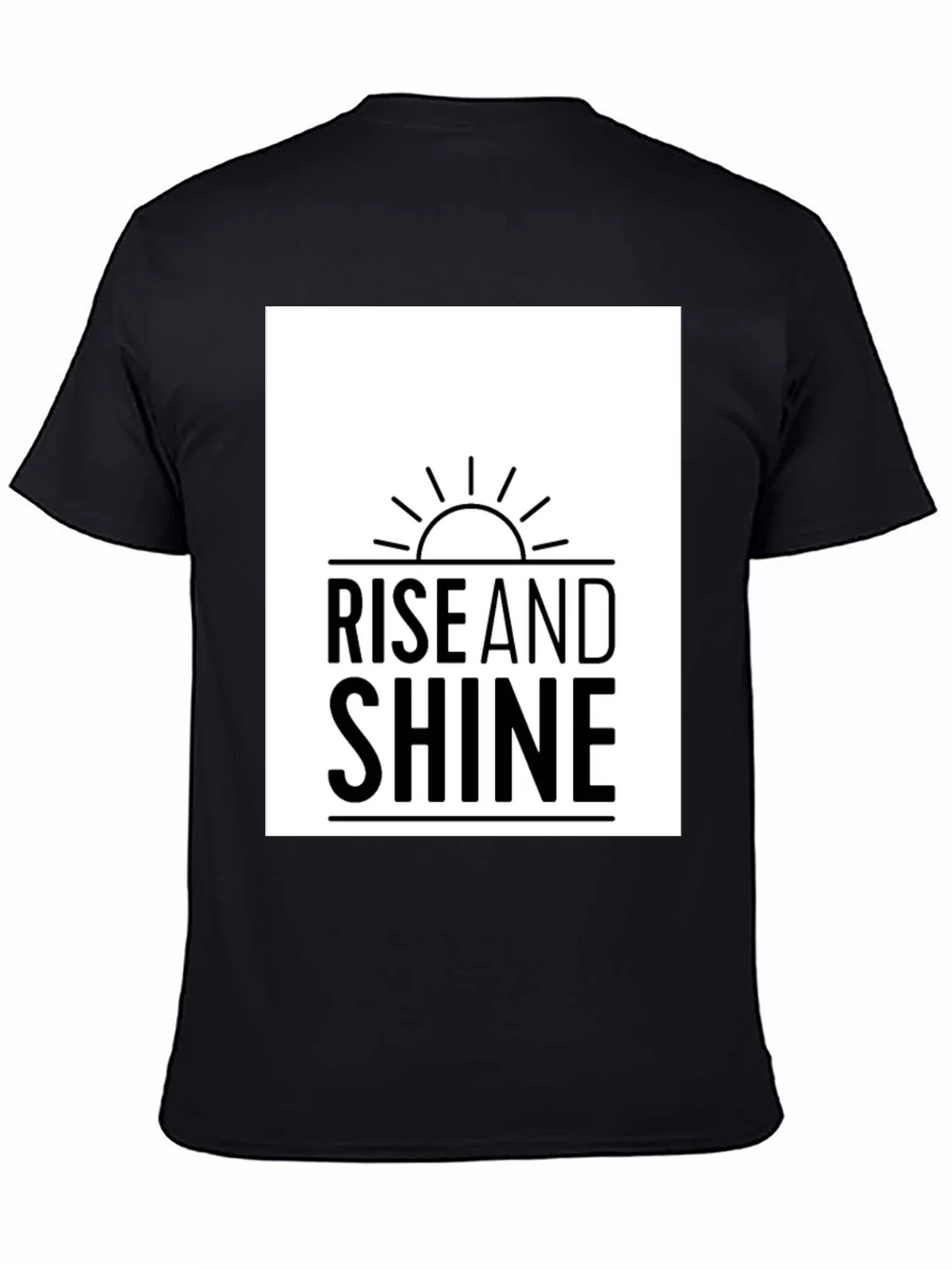 Rise and Shine Graphic Tee - Black Casual T-Shirt product image 4