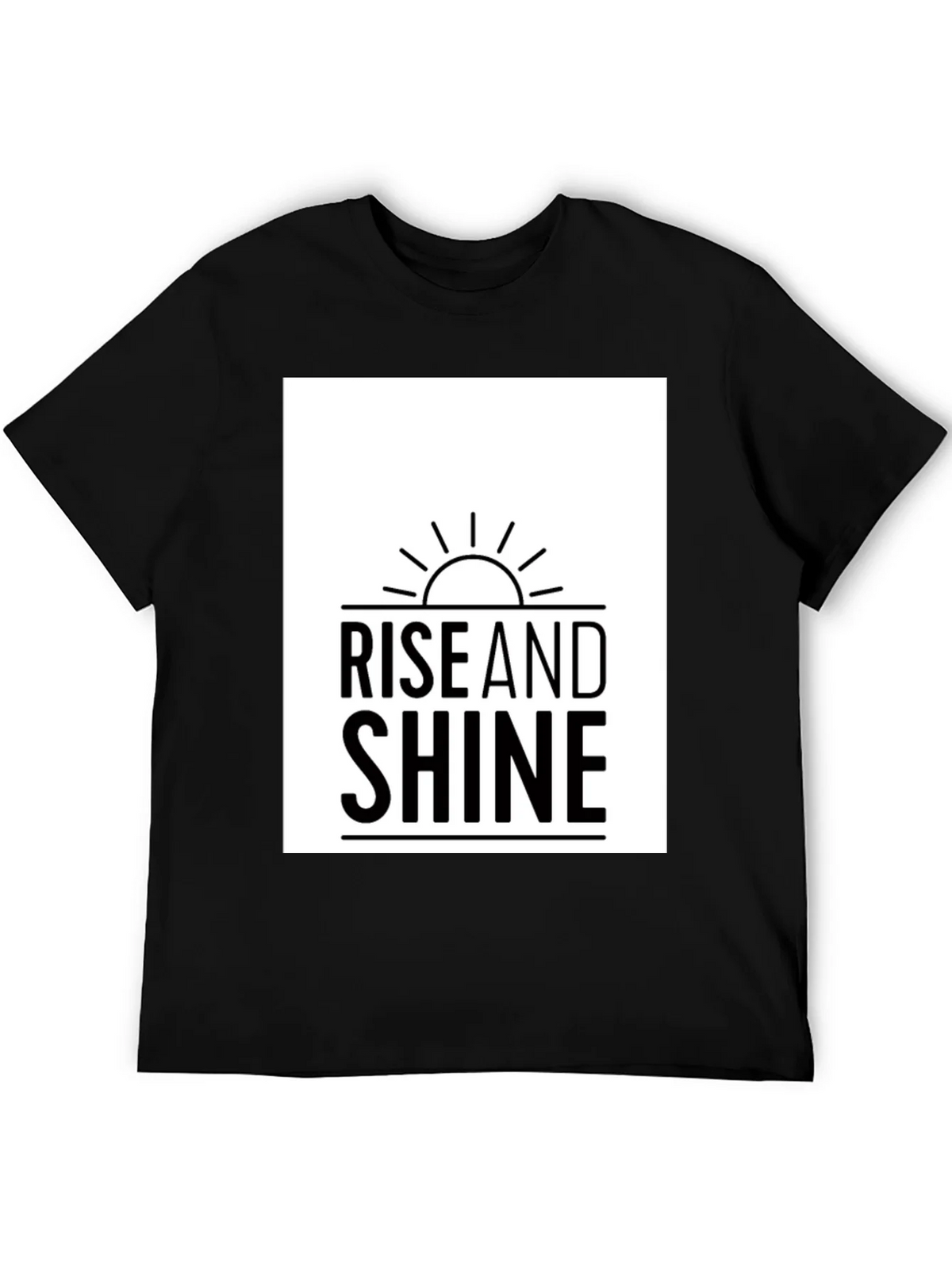 Rise and Shine Graphic Tee - Black Casual T-Shirt product image 5