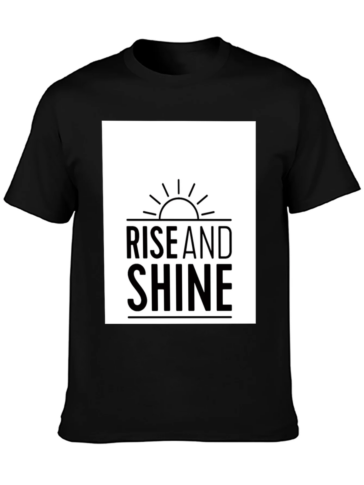 Rise and Shine Graphic Tee - Black Casual T-Shirt product image 3