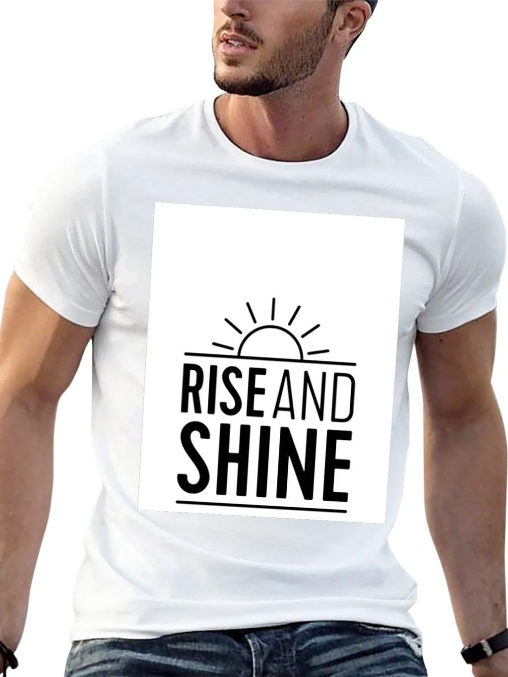 Rise and Shine Graphic Tee - Black Casual T-Shirt product image 12