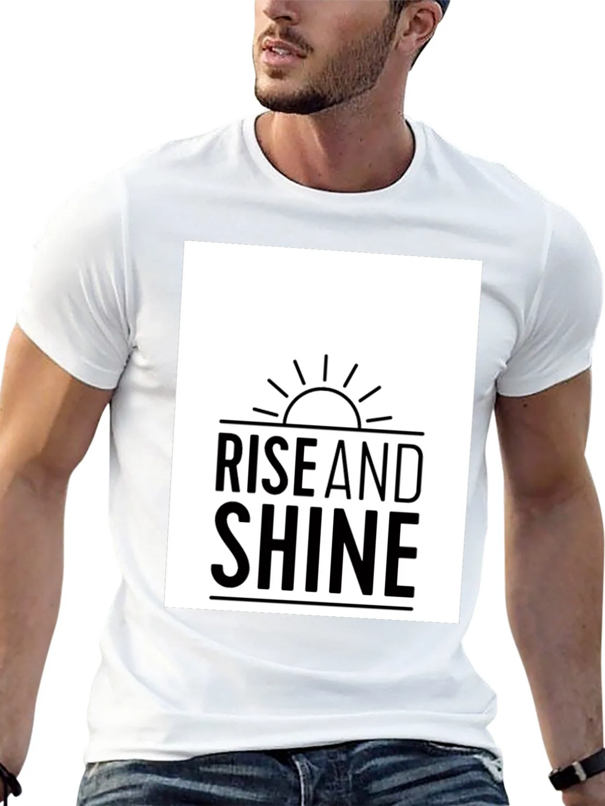 Rise and Shine Graphic Tee - Black Casual T-Shirt product image 12