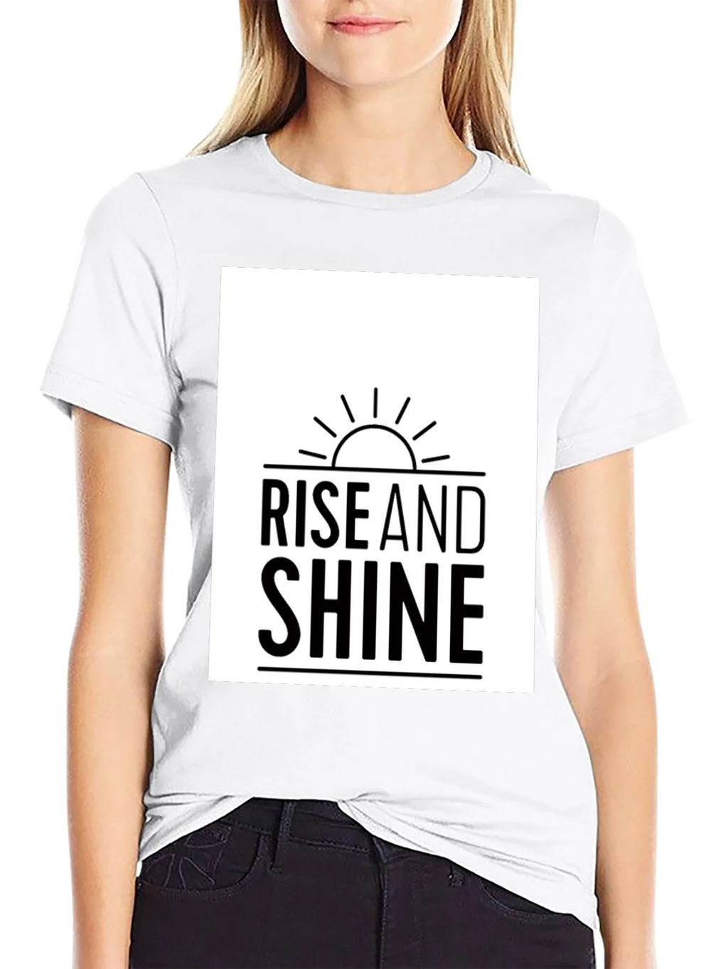 Rise and Shine Graphic Tee - Black Casual T-Shirt product image 8