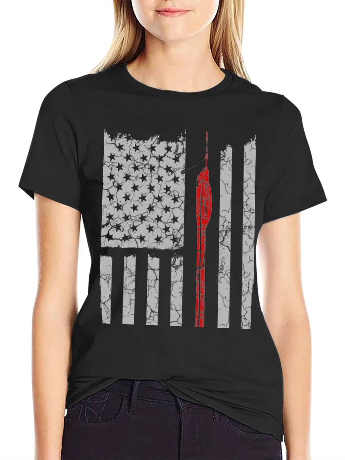 Distressed American Flag T-Shirt product image 2