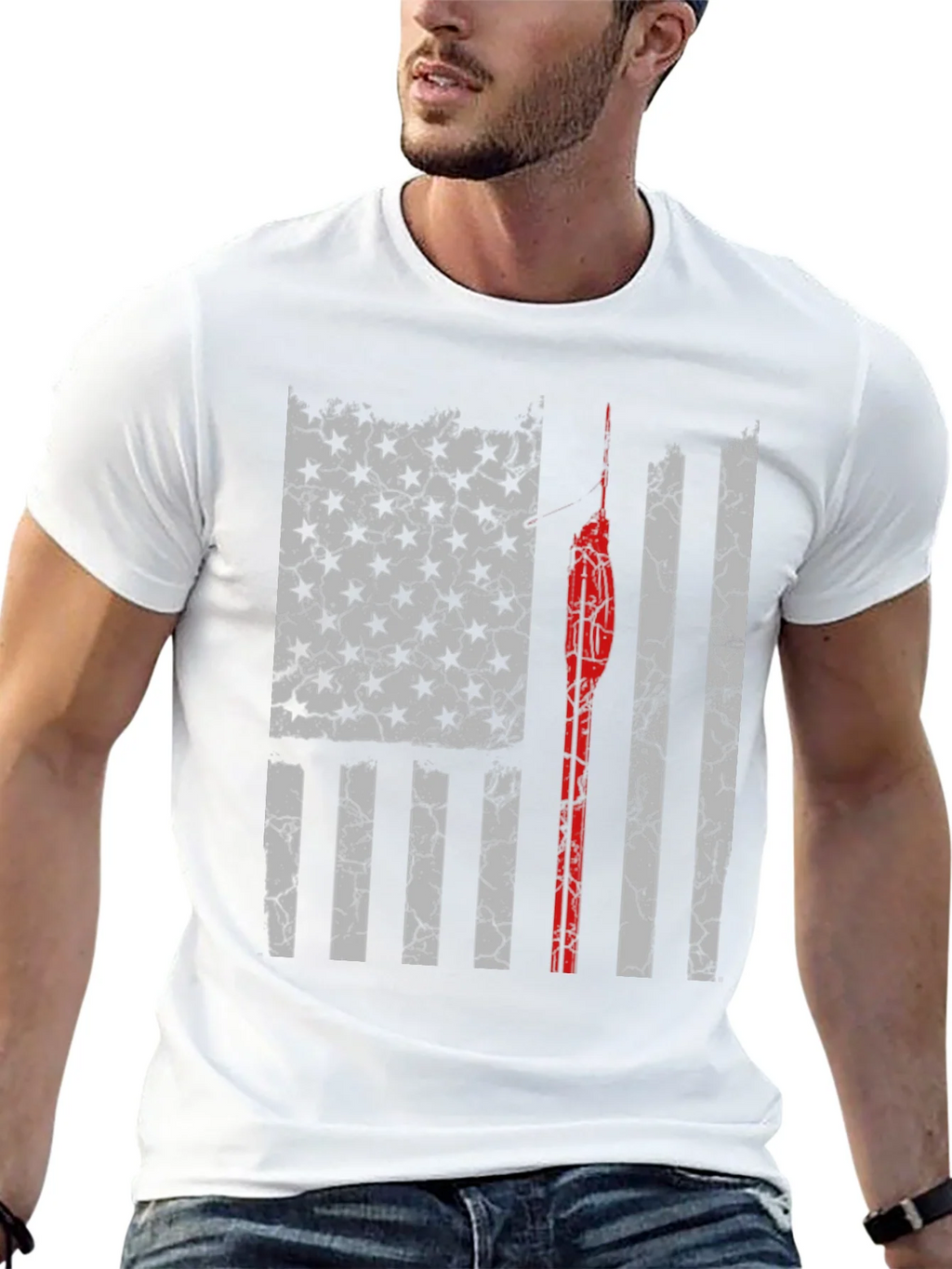Distressed American Flag T-Shirt product image 12