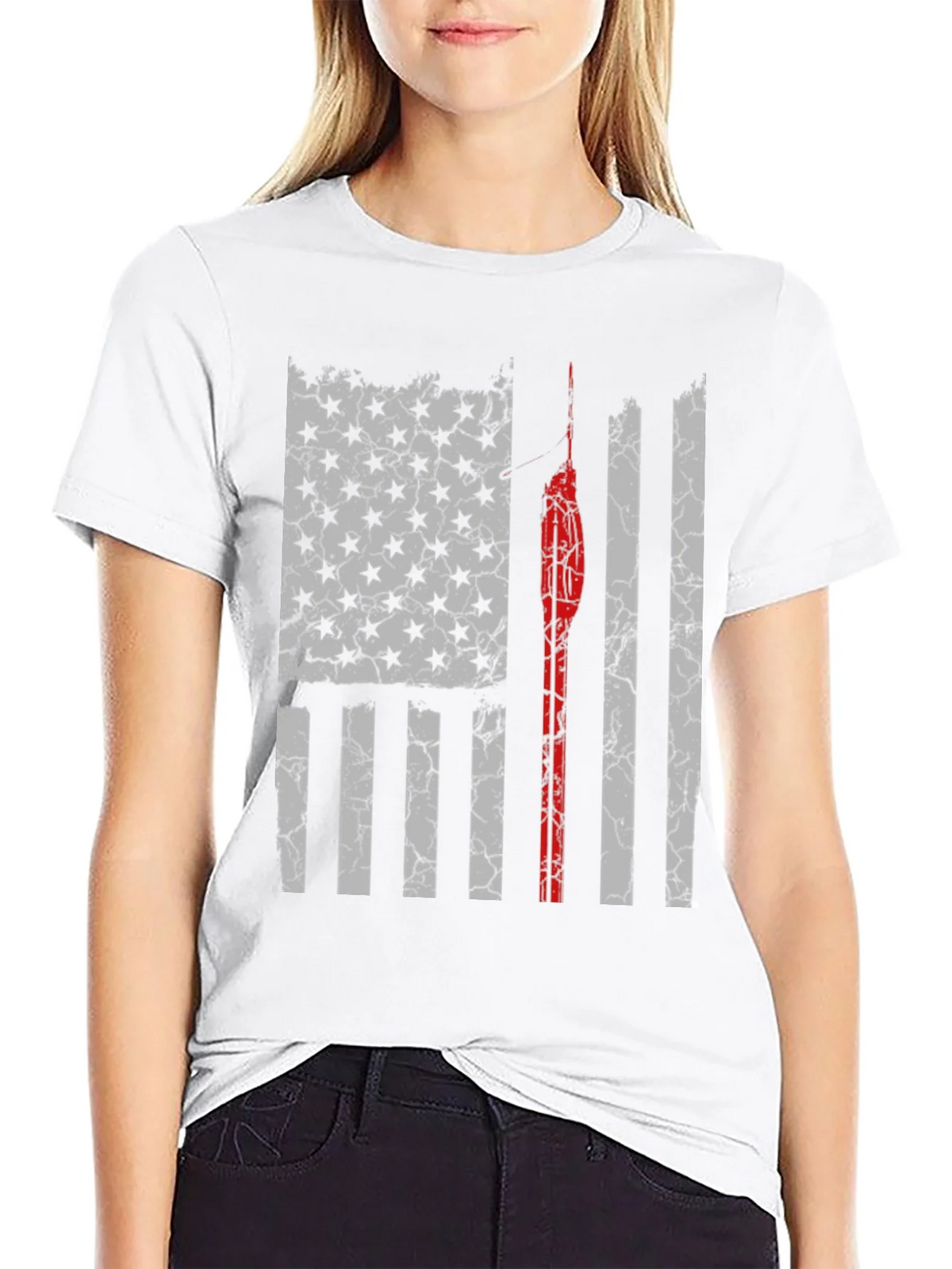 Distressed American Flag T-Shirt product image 8