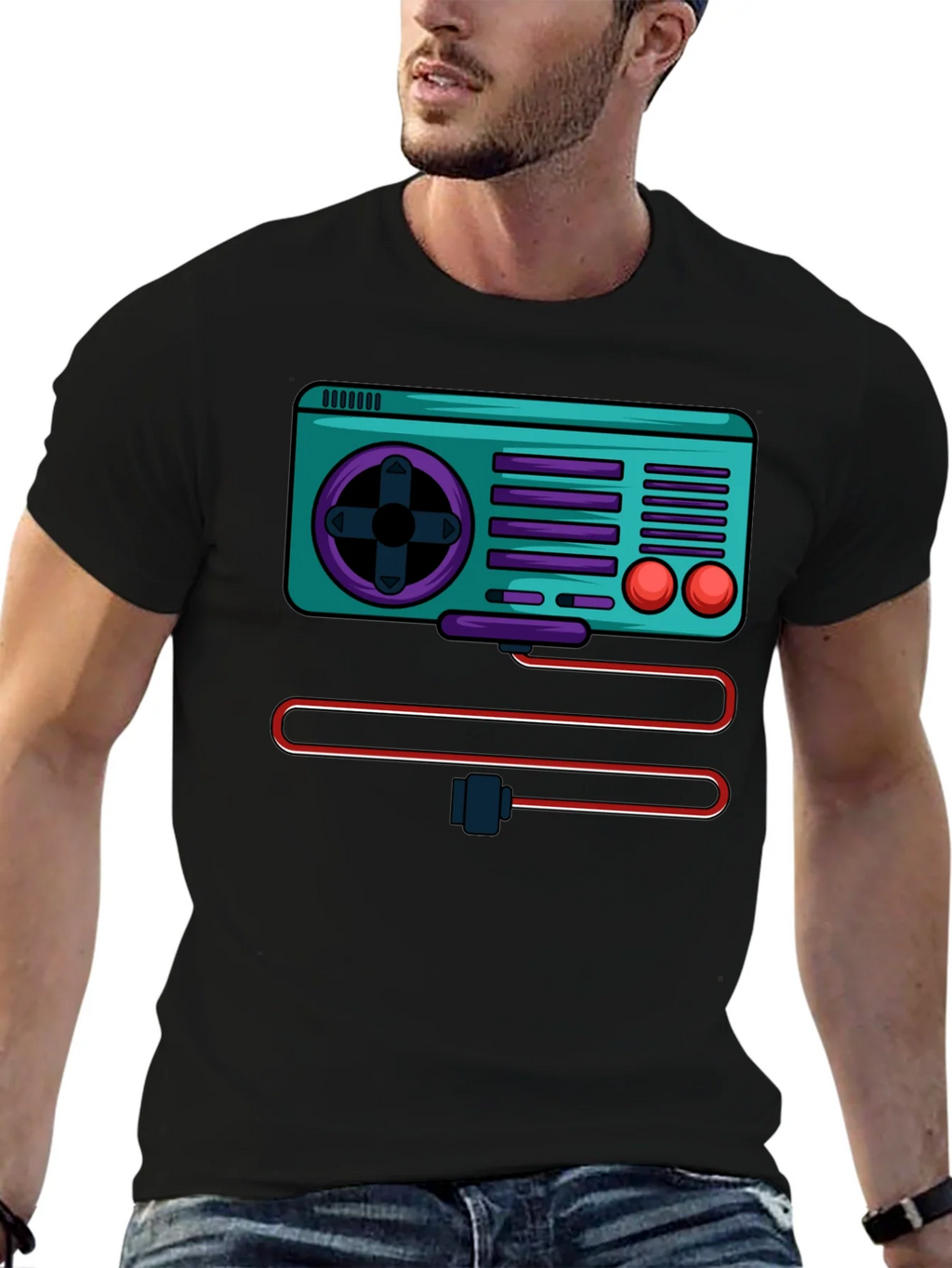 Retro Gaming Console Graphic Tee product image 6