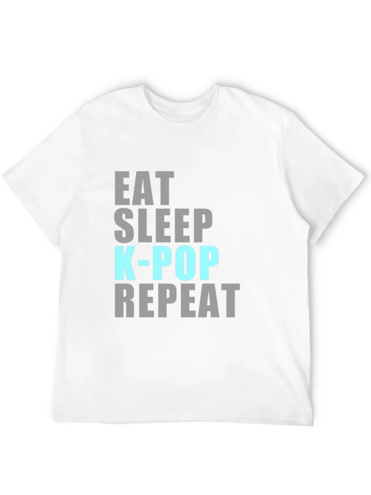 Eat Sleep K-Pop Repeat Black T-Shirt product image 11