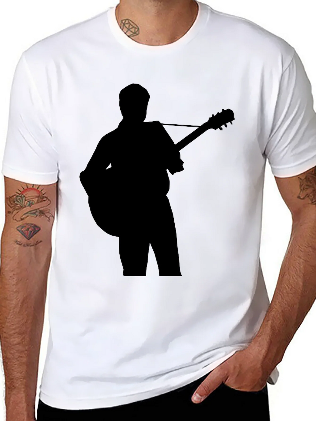Guitar Player Silhouette Graphic T-Shirt product image 7