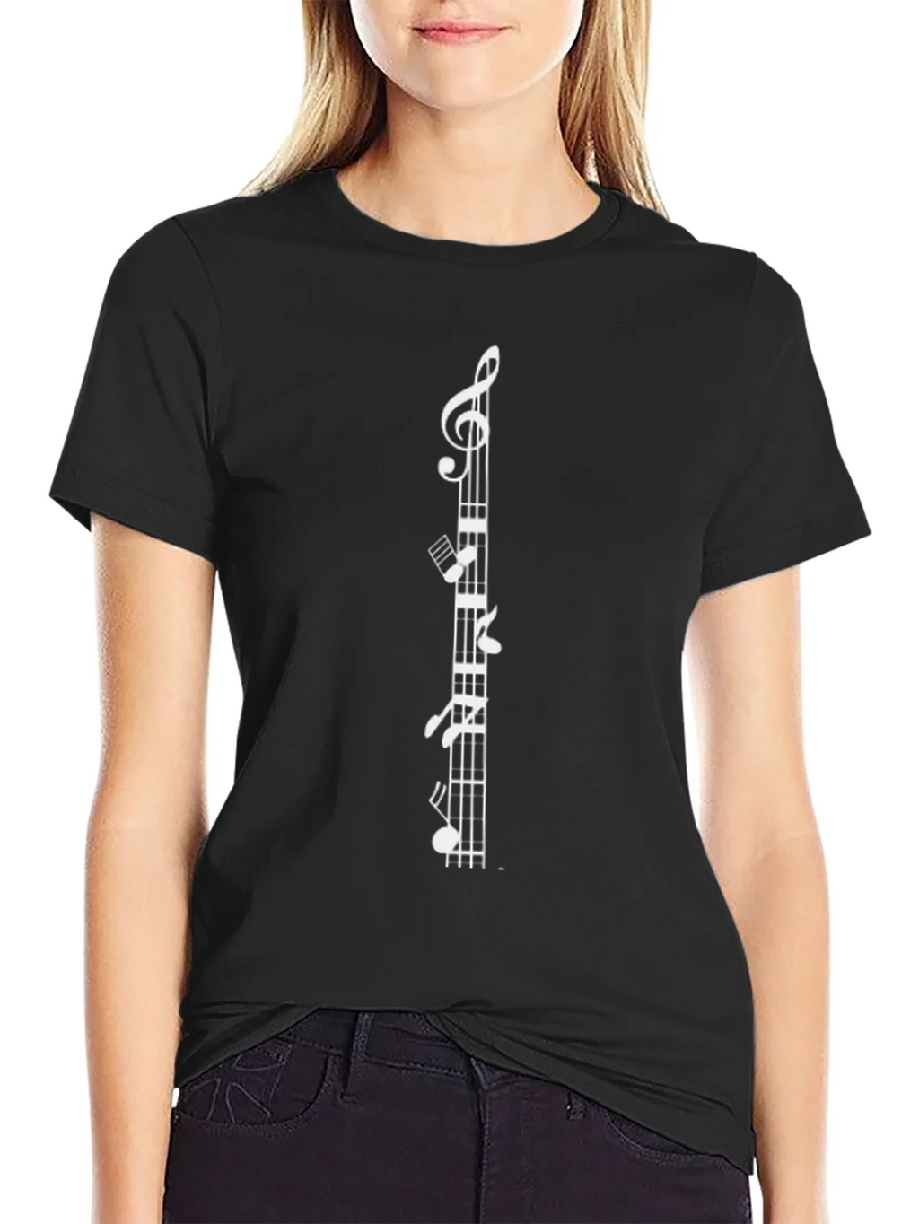 Musical Note Staff Graphic T-Shirt product image 2