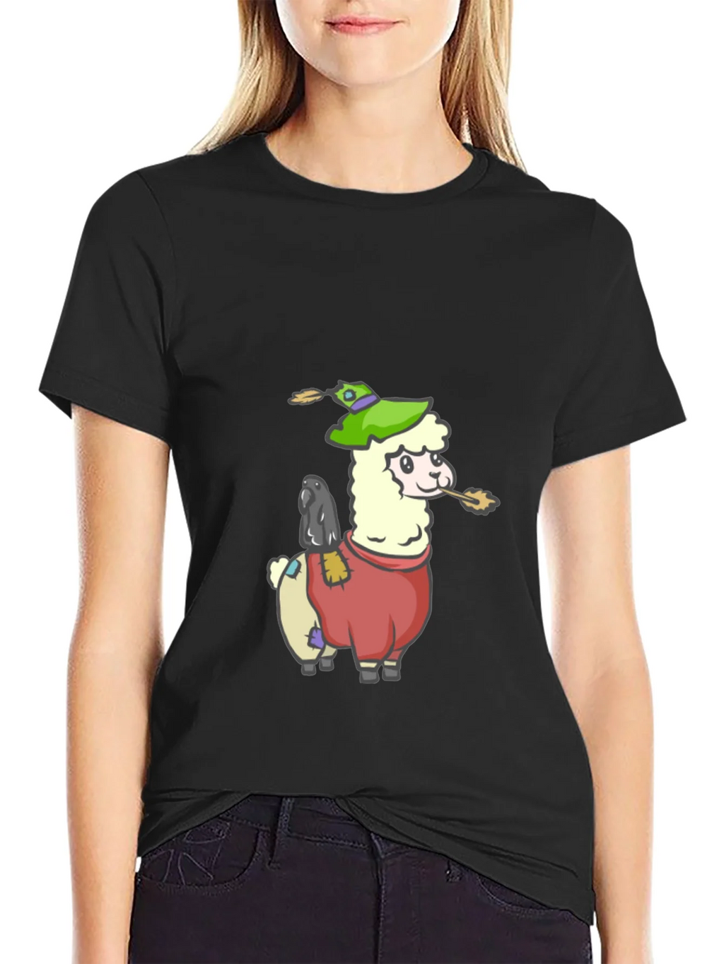 Llama Scarecrow Graphic Tee product image 2