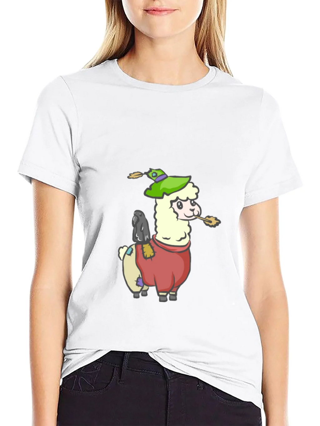 Llama Scarecrow Graphic Tee product image 8