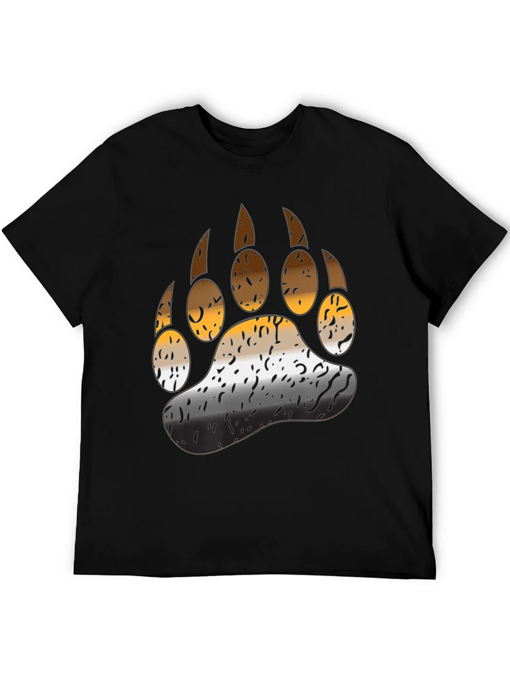 Bear Pride Paw T-Shirt - Black product image 5