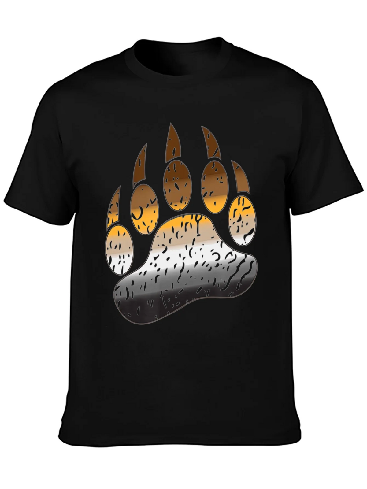 Bear Pride Paw T-Shirt - Black product image 3