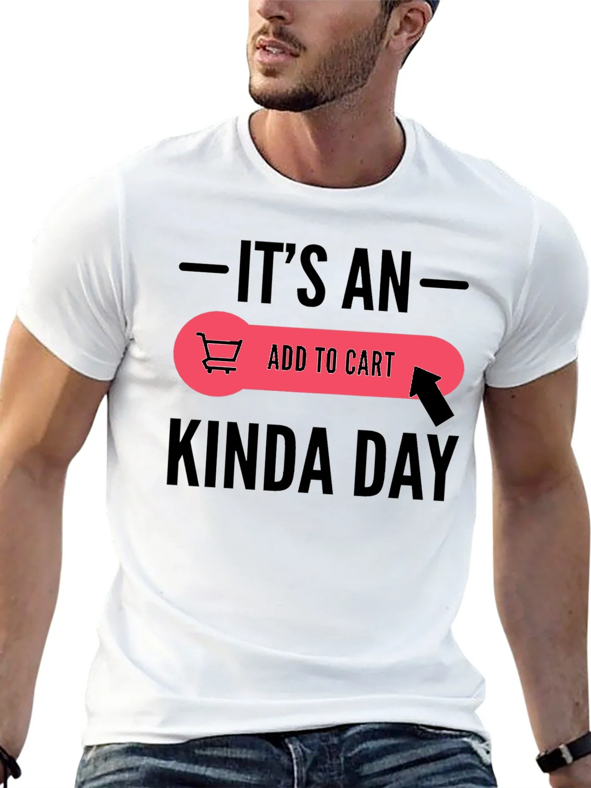 Its An Add To Cart Kinda Day Black T-Shirt product image 12