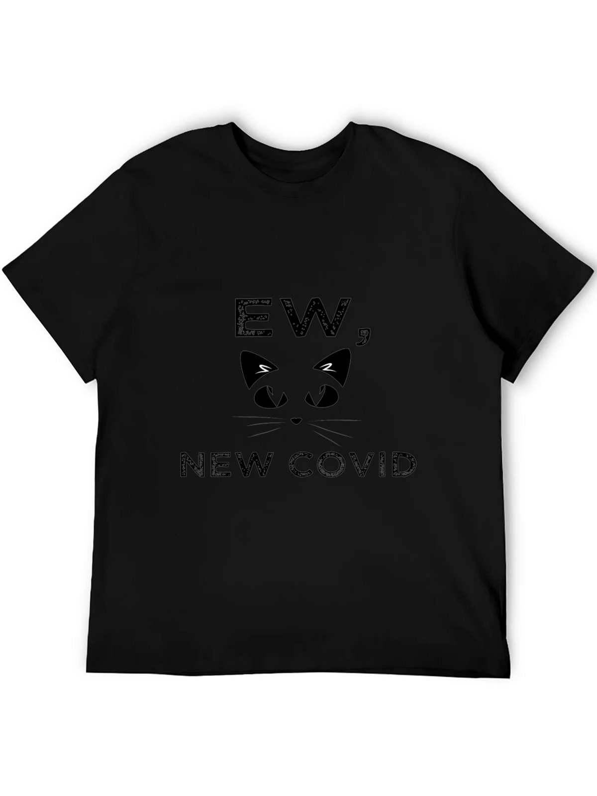 Ew New Covid Cat Face Graphic T-Shirt product image 5