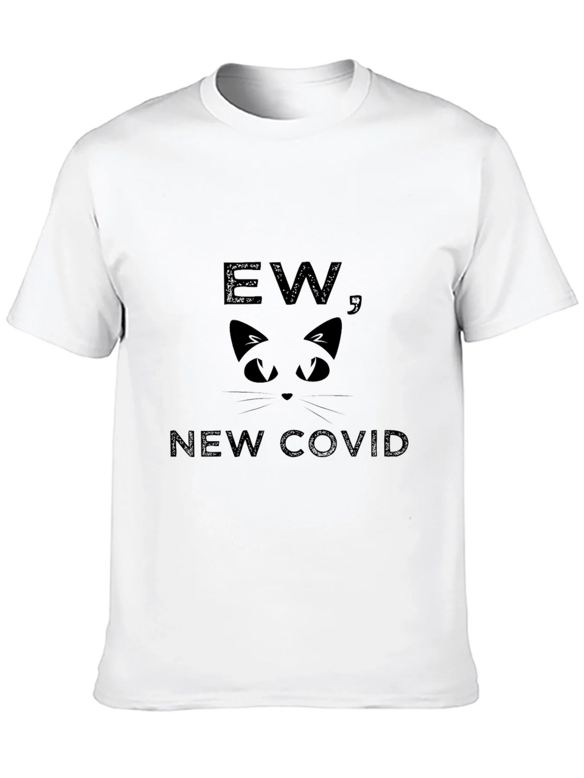 Ew New Covid Cat Face Graphic T-Shirt product image 9
