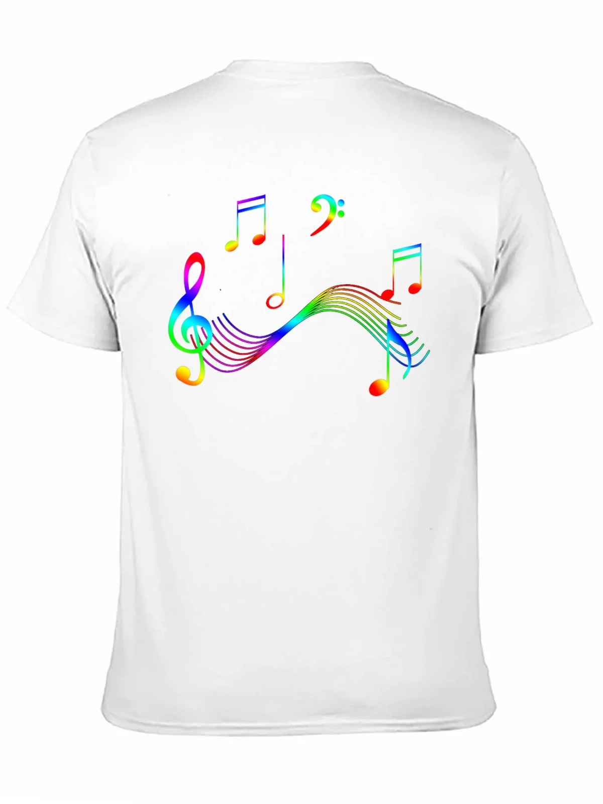 Rainbow Music Note Graphic Tee product image 10