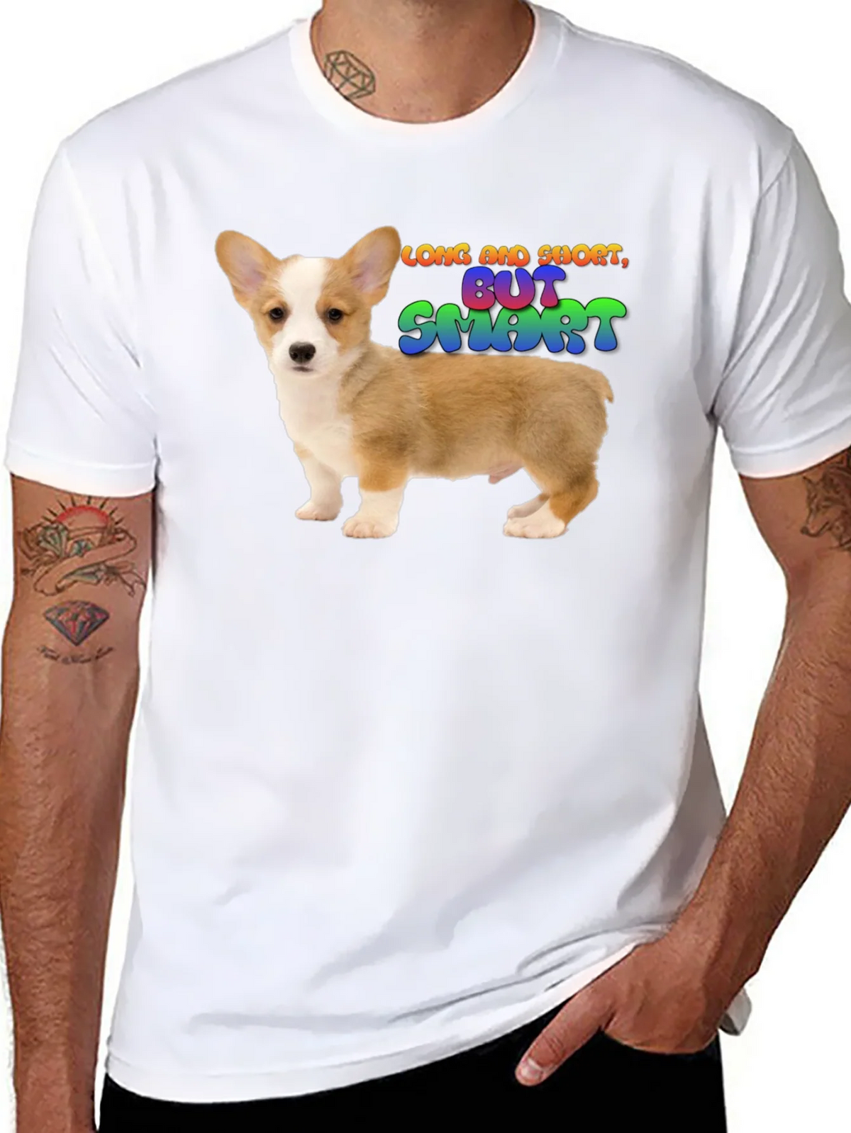 Long and Short But Smart Corgi T-Shirt product image 7