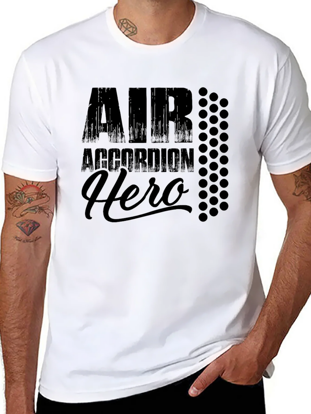 Air Accordion Hero Graphic Tee - Black product image 7