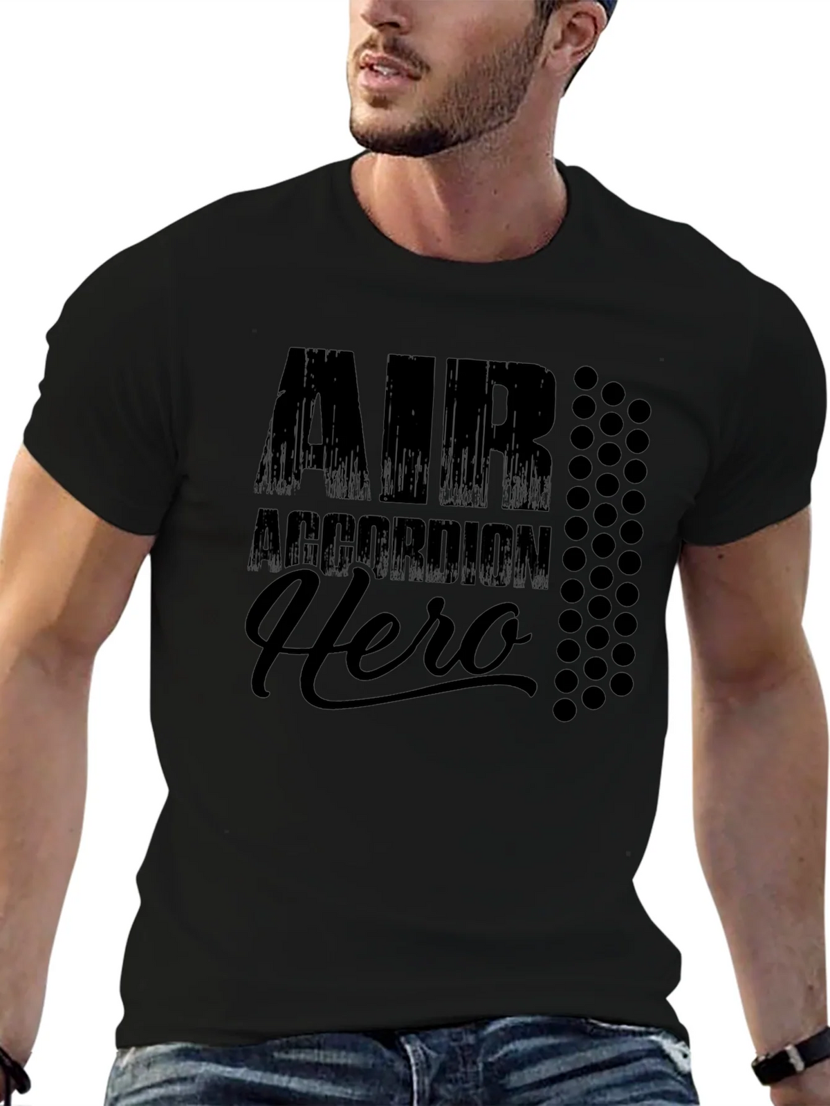 Air Accordion Hero Graphic Tee - Black product image 6