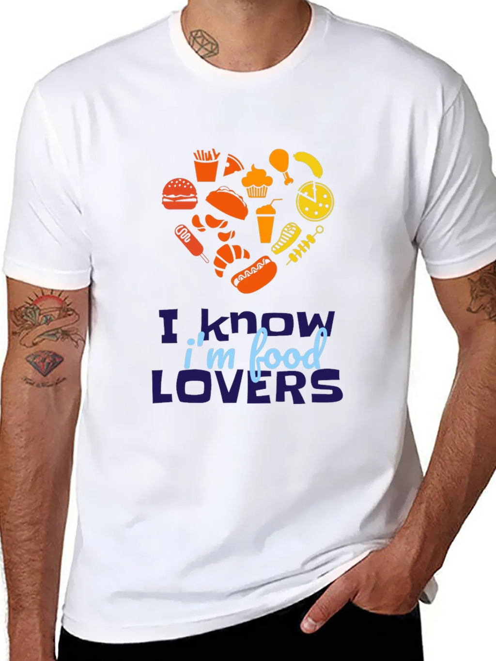 Food Lover Graphic Tee - Heart Shaped Fast Design product image 7