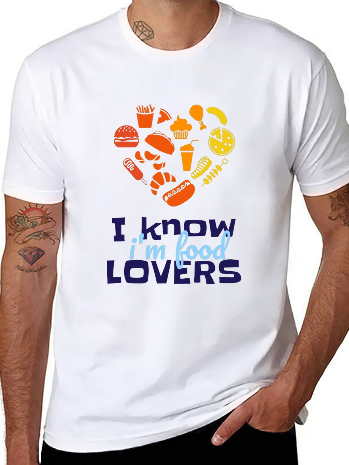 Food Lover Graphic Tee - Heart Shaped Fast Design product image 7