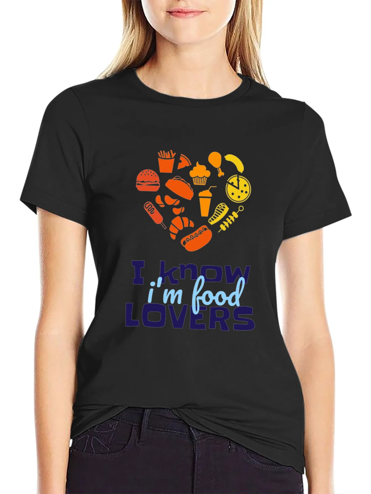 Food Lover Graphic Tee - Heart Shaped Fast Design product image 2