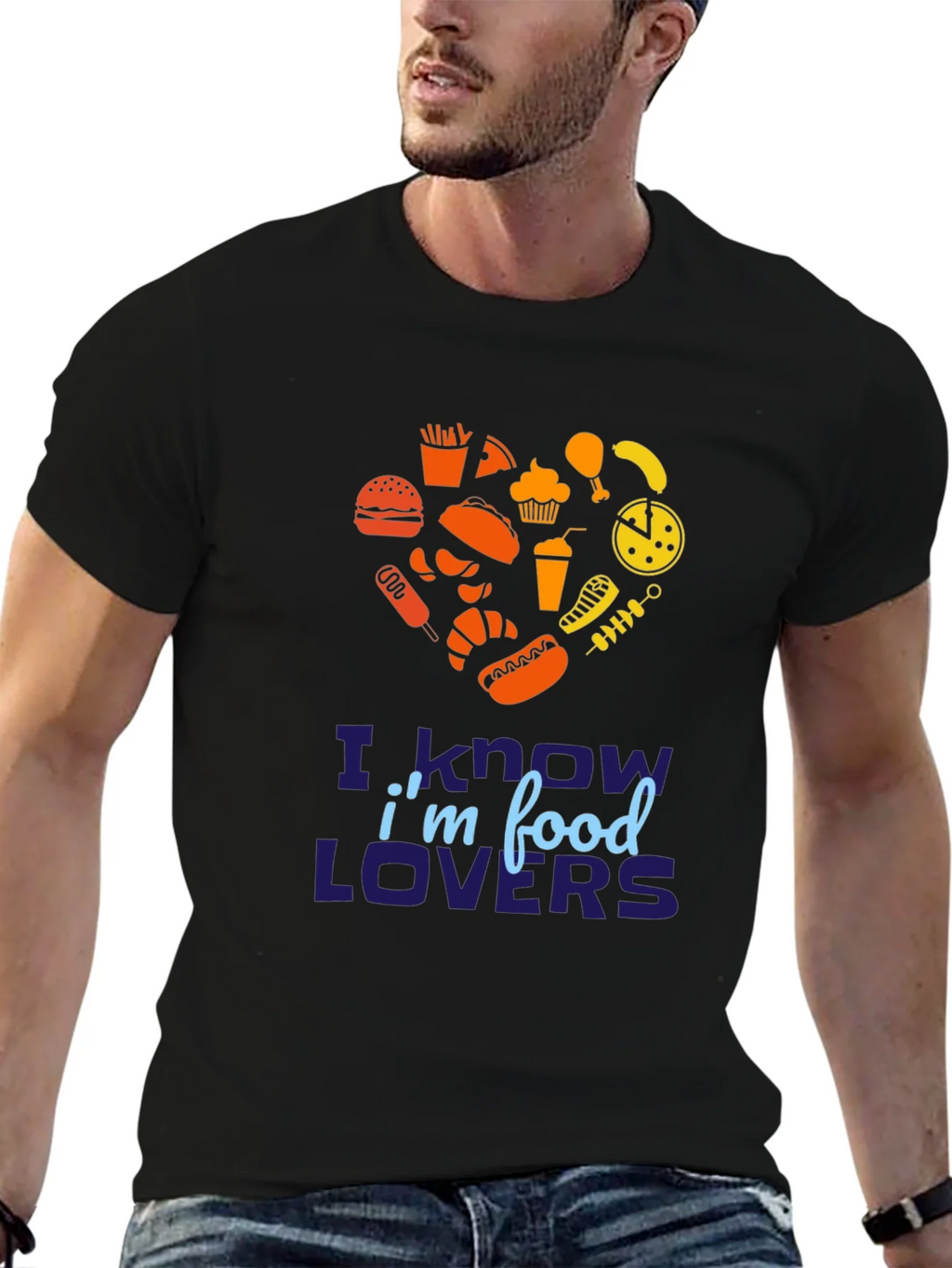 Food Lover Graphic Tee - Heart Shaped Fast Design product image 6