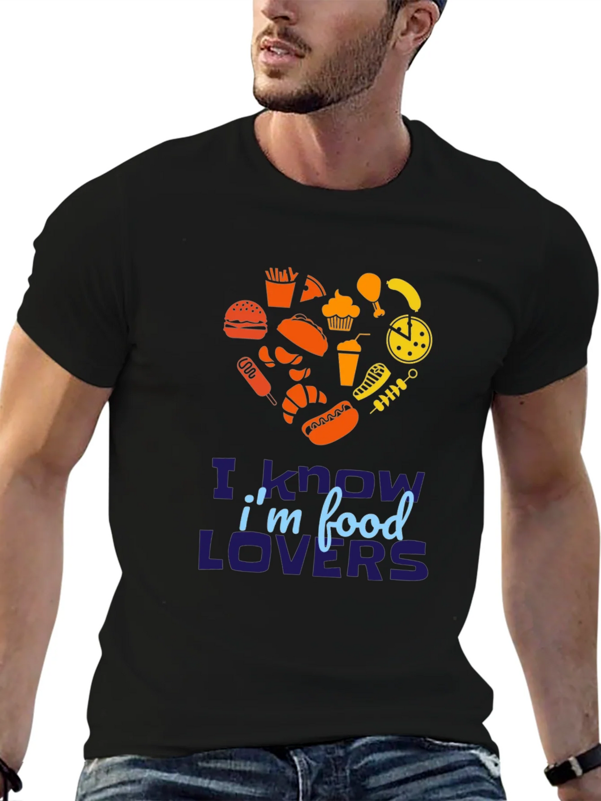 Food Lover Graphic Tee - Heart Shaped Fast Design product image 6