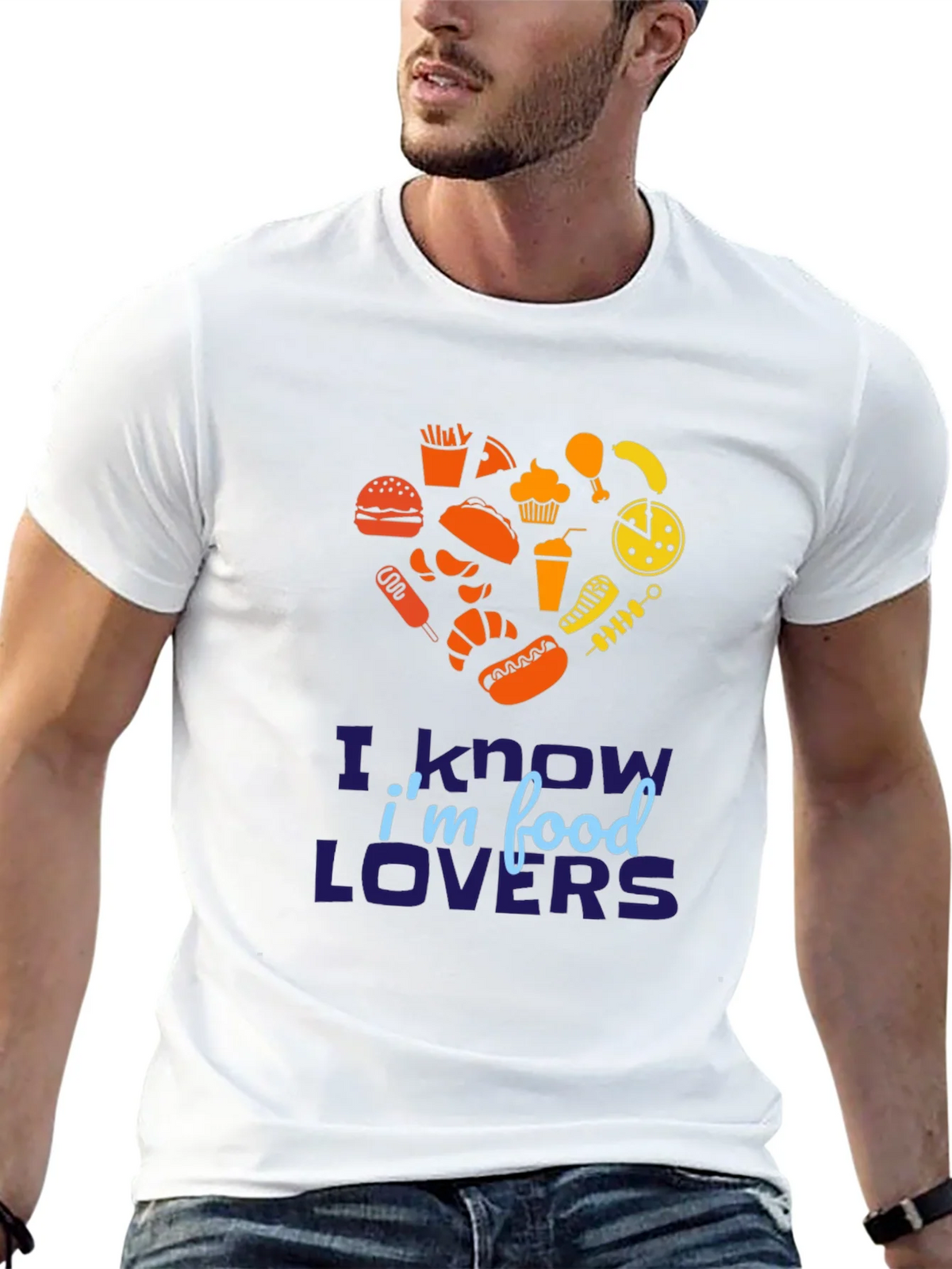 Food Lover Graphic Tee - Heart Shaped Fast Design product image 12