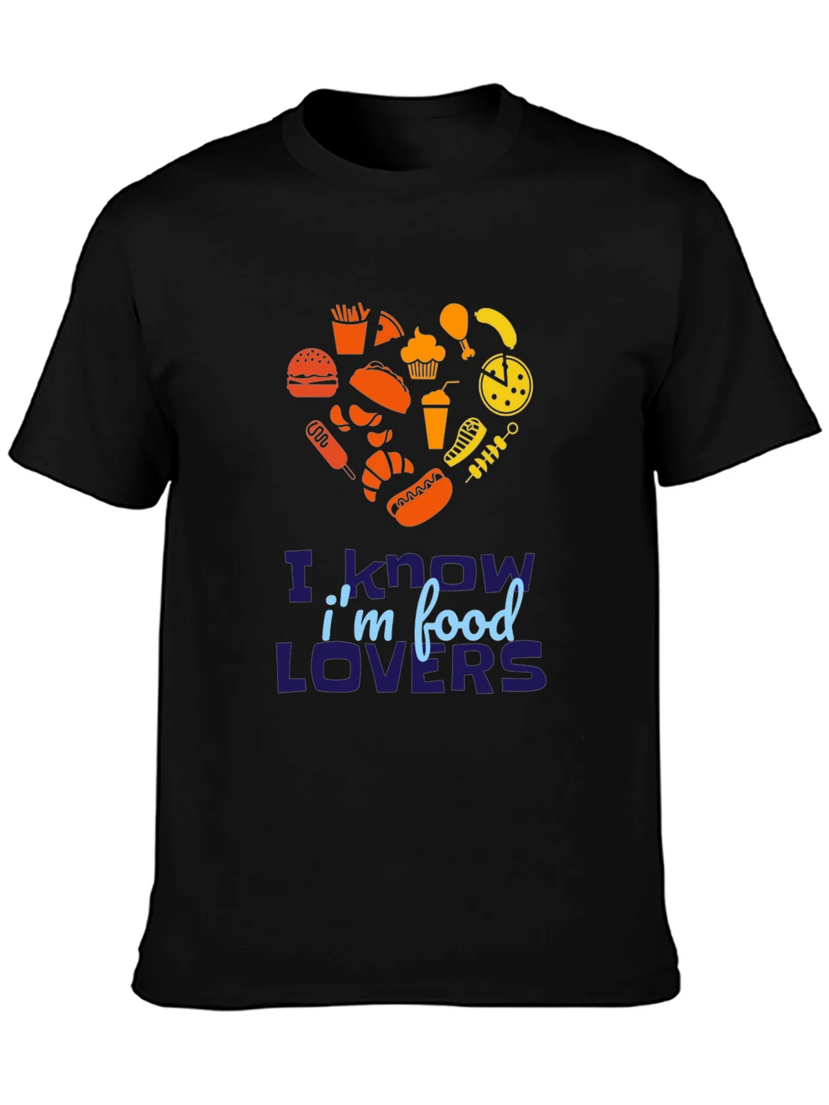 Food Lover Graphic Tee - Heart Shaped Fast Design product image 3