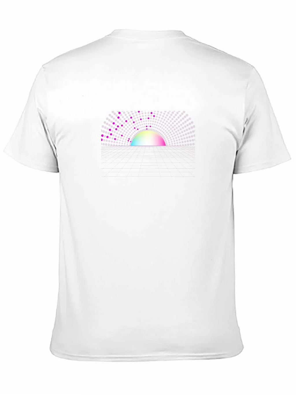 Abstract Sunset Graphic Tee - Black Crew Neck T-Shirt product image 10