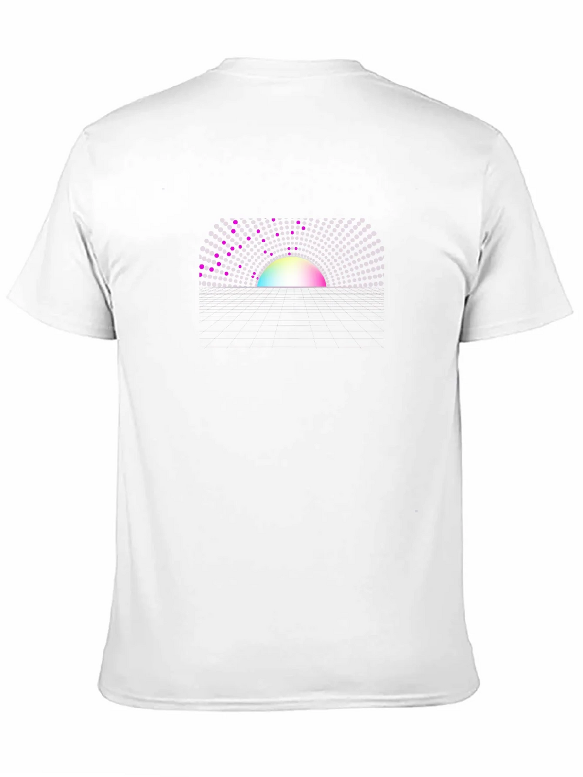 Abstract Sunset Graphic Tee - Black Crew Neck T-Shirt product image 10