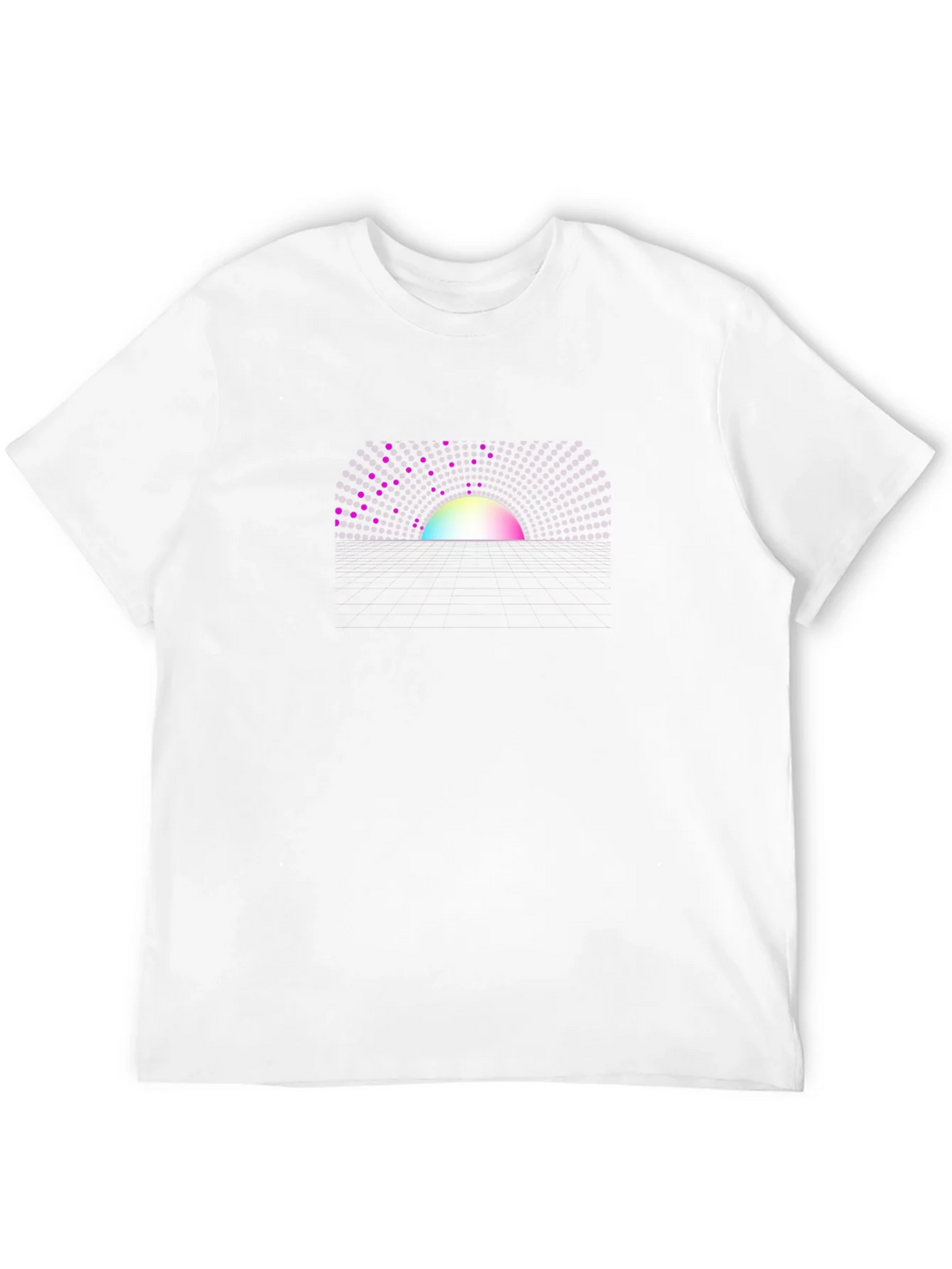 Abstract Sunset Graphic Tee - Black Crew Neck T-Shirt product image 11