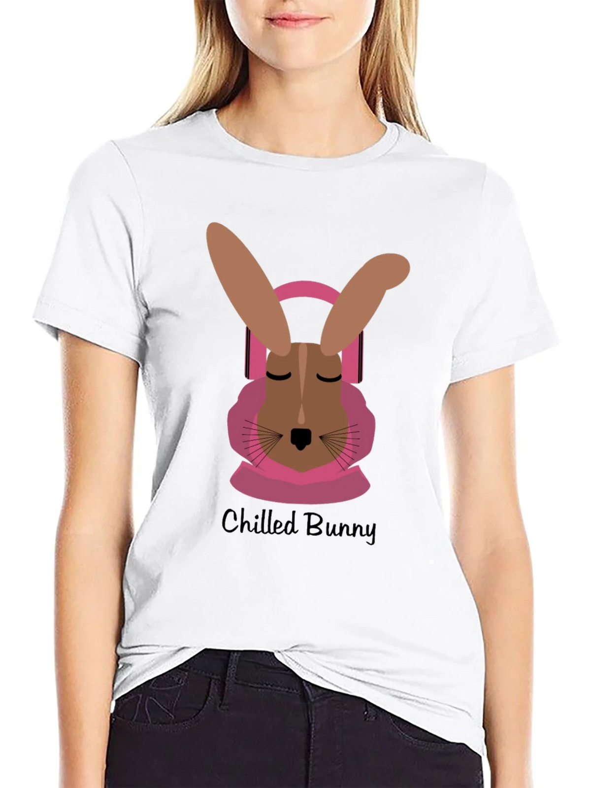 Chilled Bunny T-Shirt: Relaxed Comfort & Unique Style product image 8