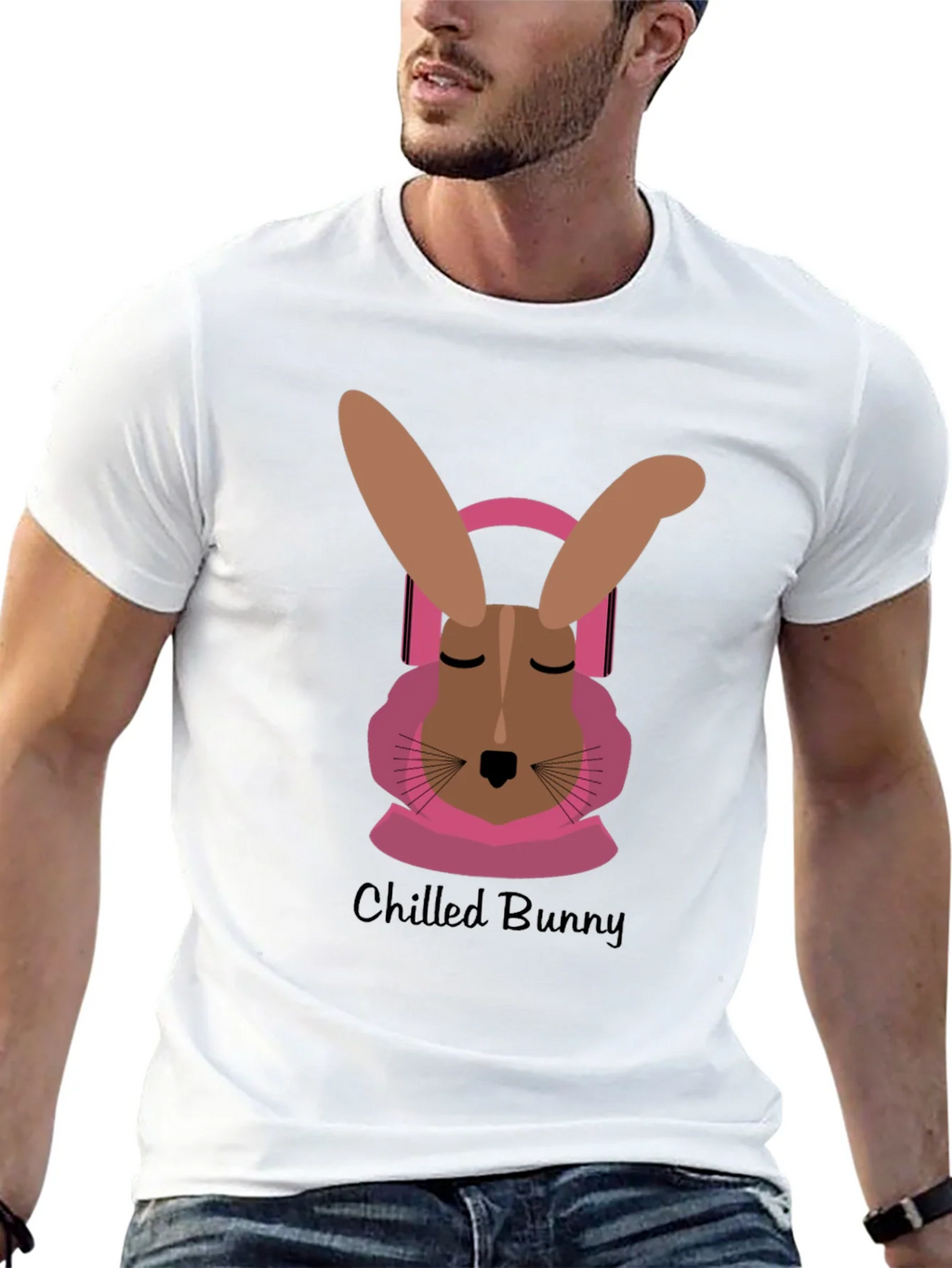 Chilled Bunny T-Shirt: Relaxed Comfort & Unique Style product image 12