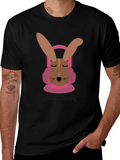 Chilled Bunny T-Shirt: Relaxed Comfort & Unique Style product image 1