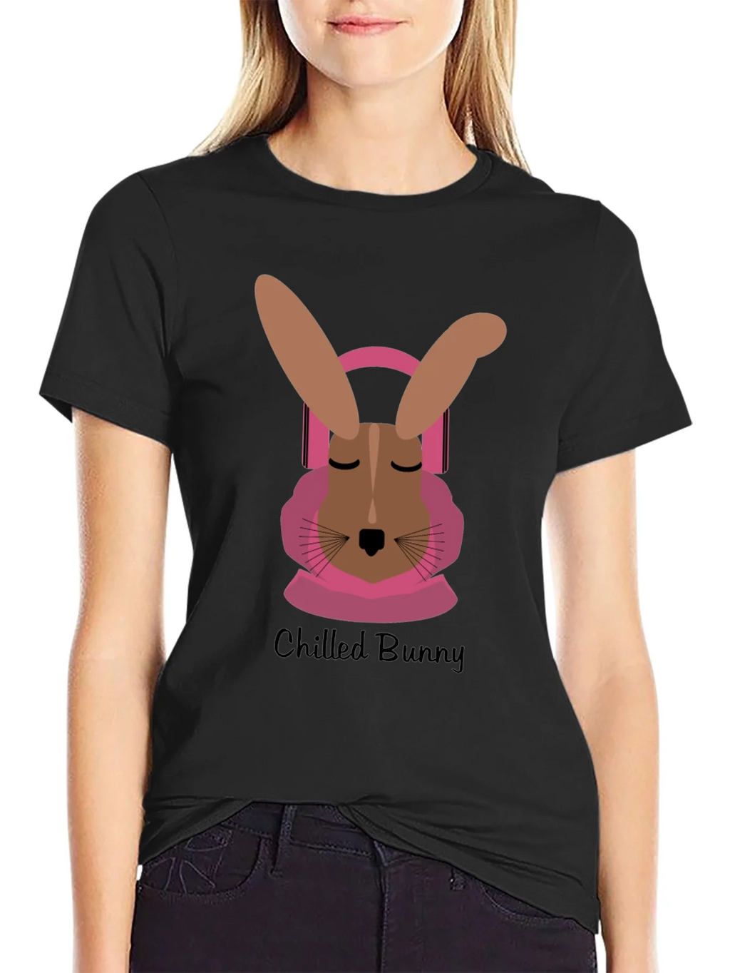 Chilled Bunny T-Shirt: Relaxed Comfort & Unique Style product image 2