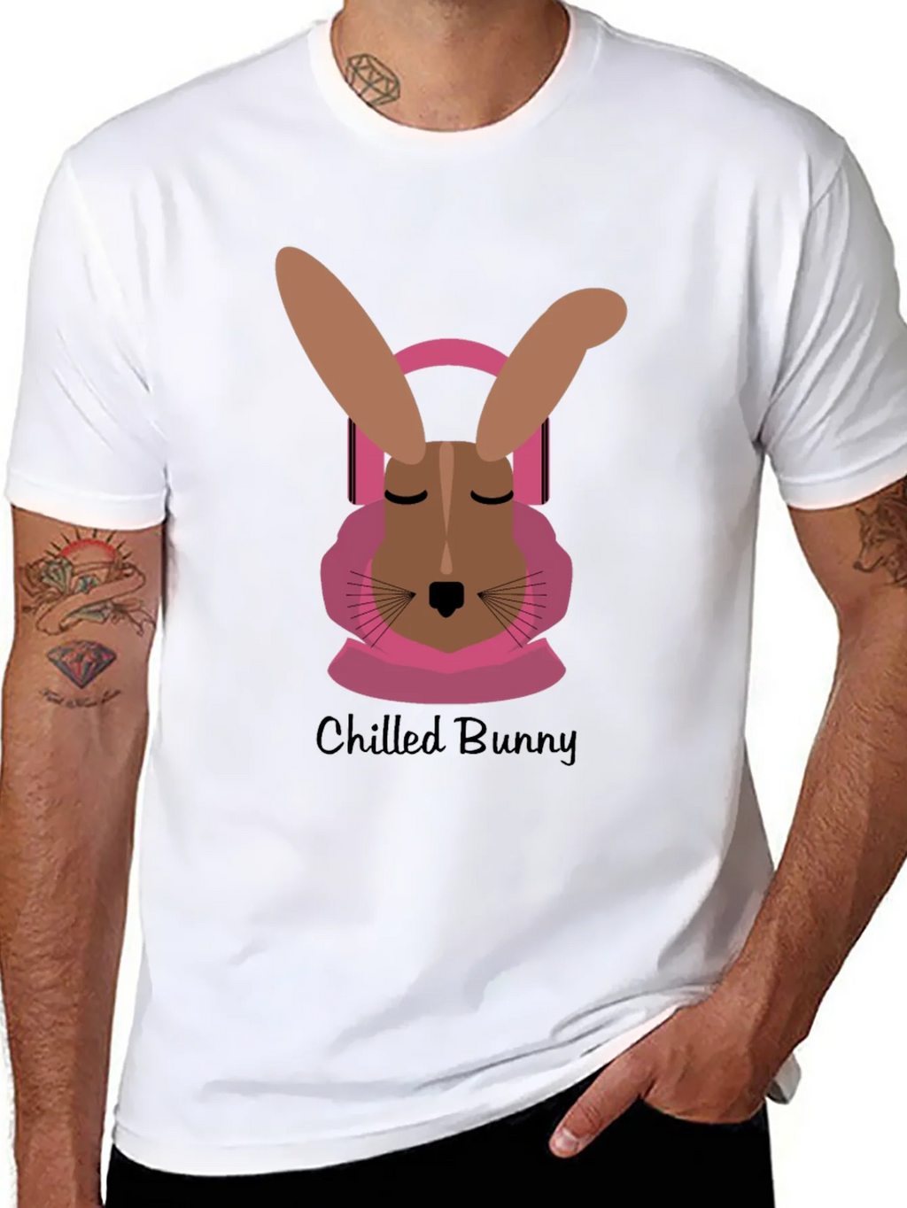 Chilled Bunny T-Shirt: Relaxed Comfort & Unique Style product image 7
