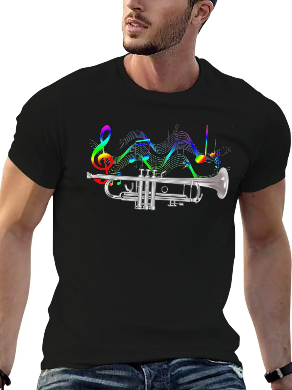 Musical Trumpet Graphic T-Shirt product image 6