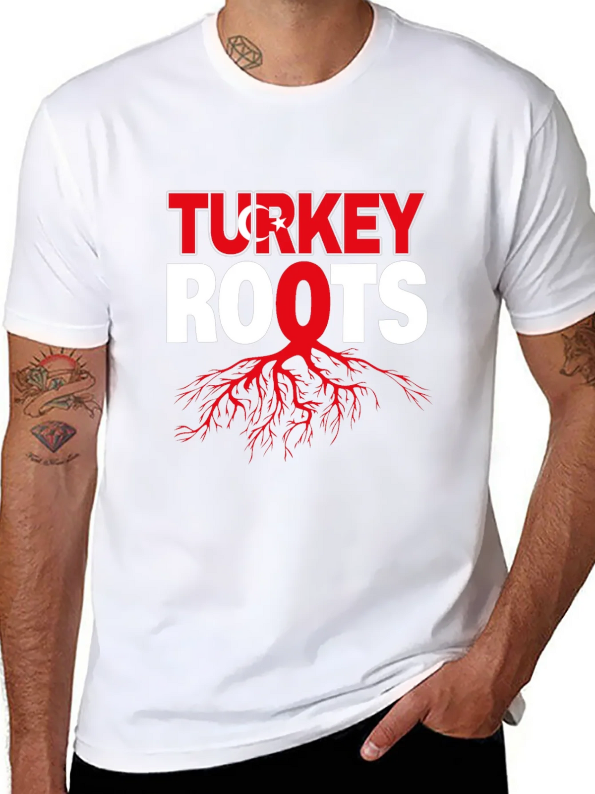 Turkey Roots Graphic Tee - Black product image 7