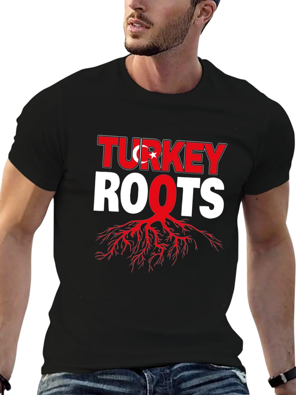 Turkey Roots Graphic Tee - Black product image 6