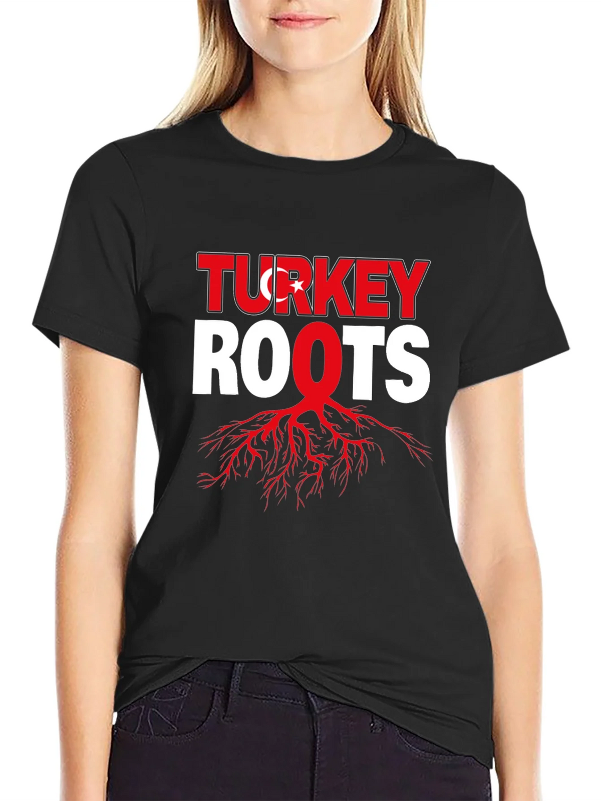 Turkey Roots Graphic Tee - Black product image 2