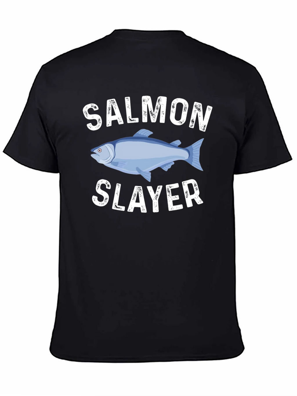 Salmon Slayer Graphic Tee - Fishing Humor T-Shirt product image 4