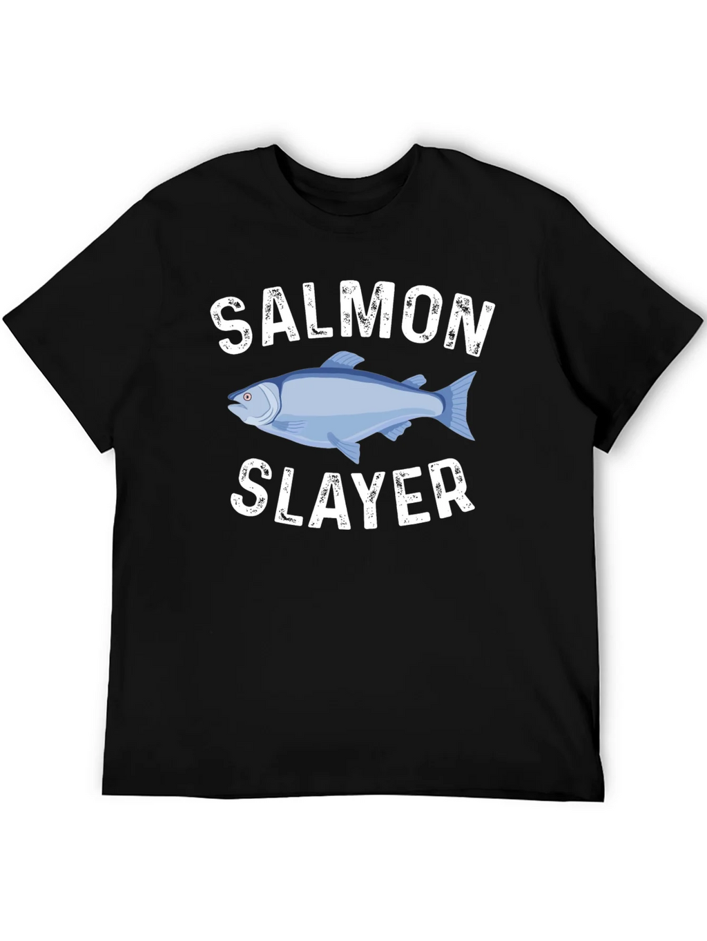 Salmon Slayer Graphic Tee - Fishing Humor T-Shirt product image 5