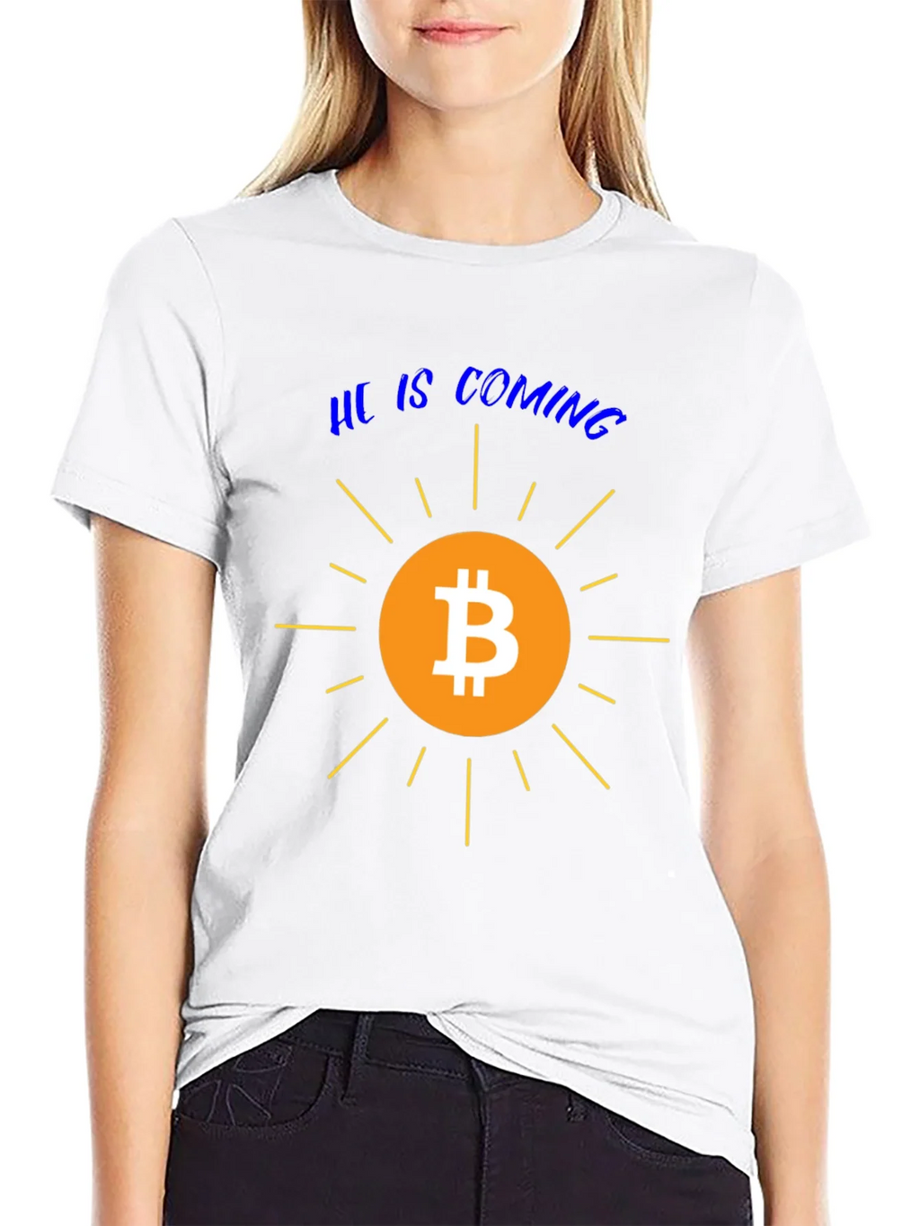 Bitcoin is Coming Graphic Tee - Crypto T-Shirt product image 8