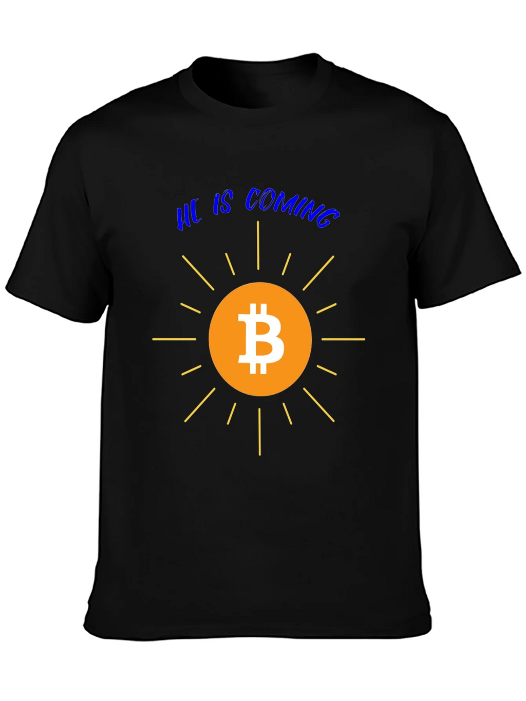 Bitcoin is Coming Graphic Tee - Crypto T-Shirt product image 3