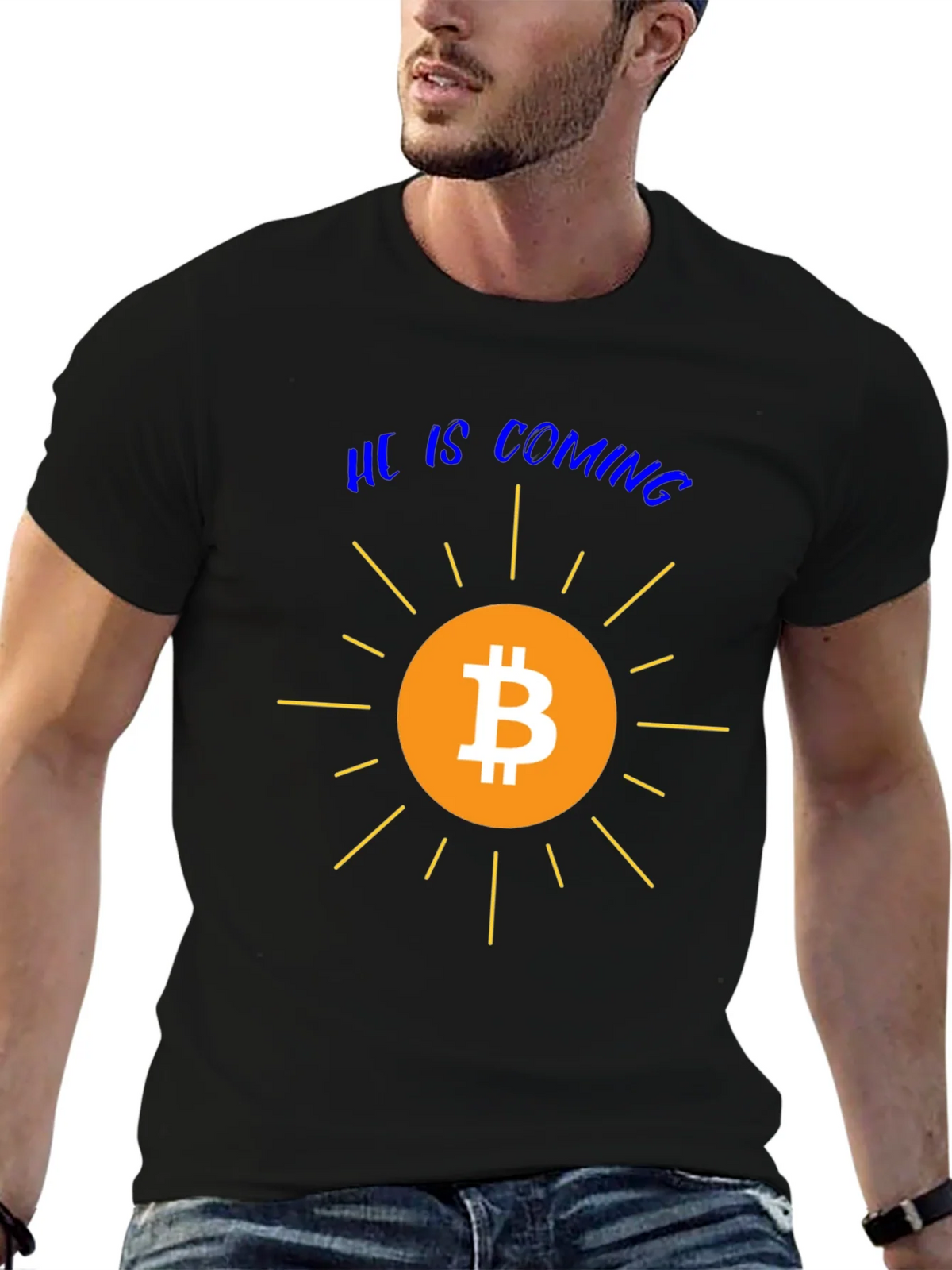 Bitcoin is Coming Graphic Tee - Crypto T-Shirt product image 6