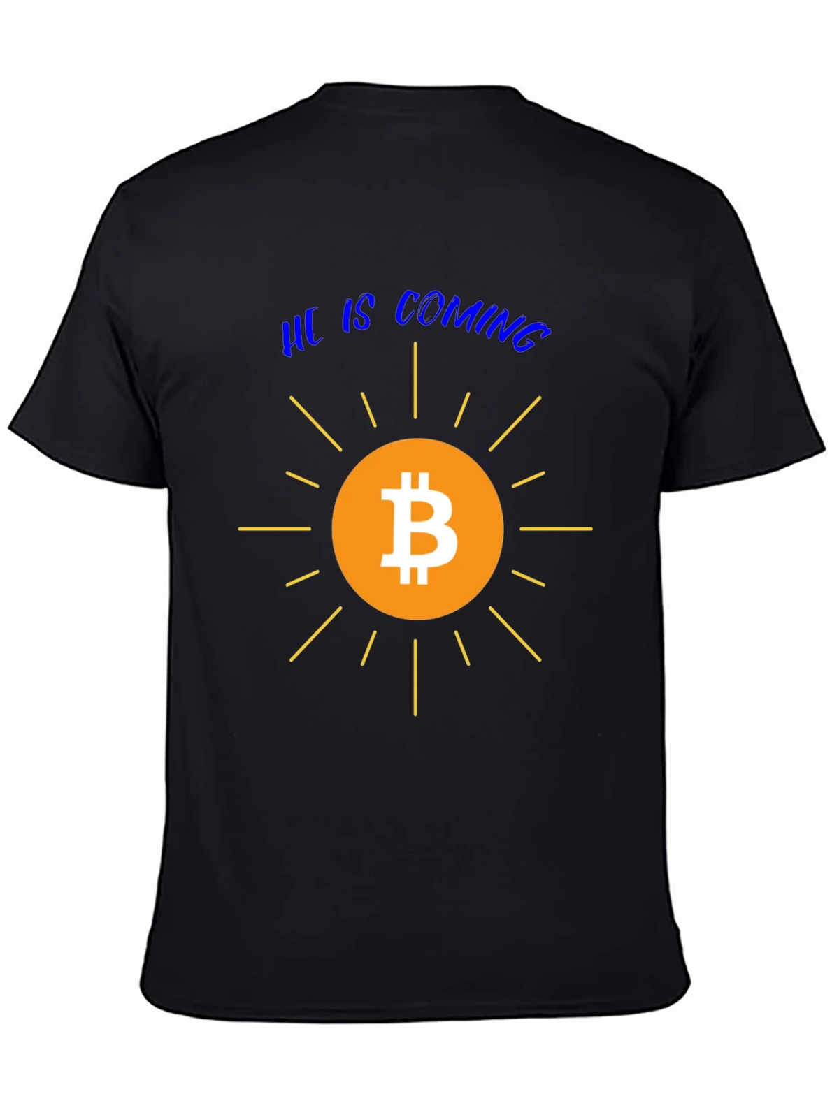 Bitcoin is Coming Graphic Tee - Crypto T-Shirt product image 4